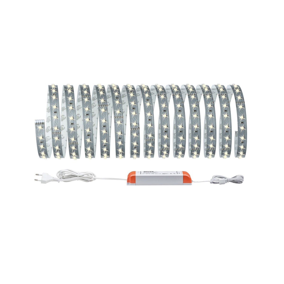 LED-stripe MaxLED 500 basissett varmhvit 5m front
