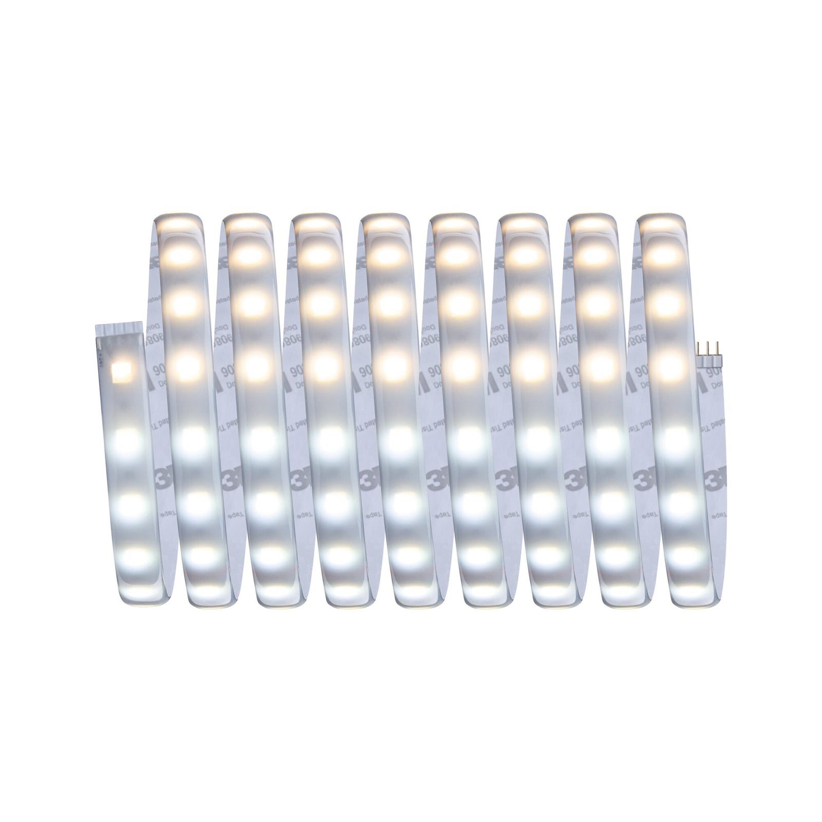 Bakside av LED-stripe MaxLED 500 CCT dimbar ZigBee IP44 3m 17W Paulmann med selvklebende flate