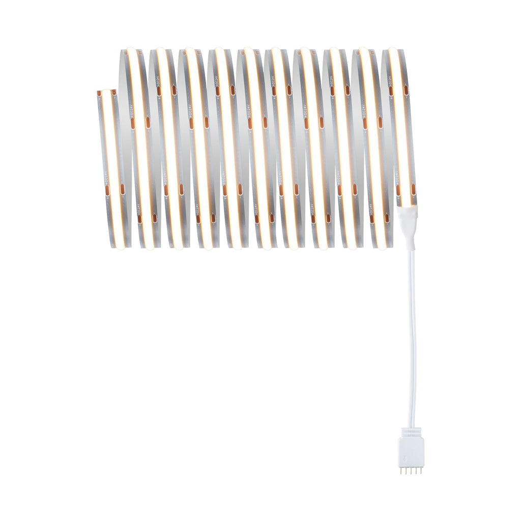 LED-stripe MaxLED 500 COB basissett 3m 18W varmhvit dimbar detalj av kobling