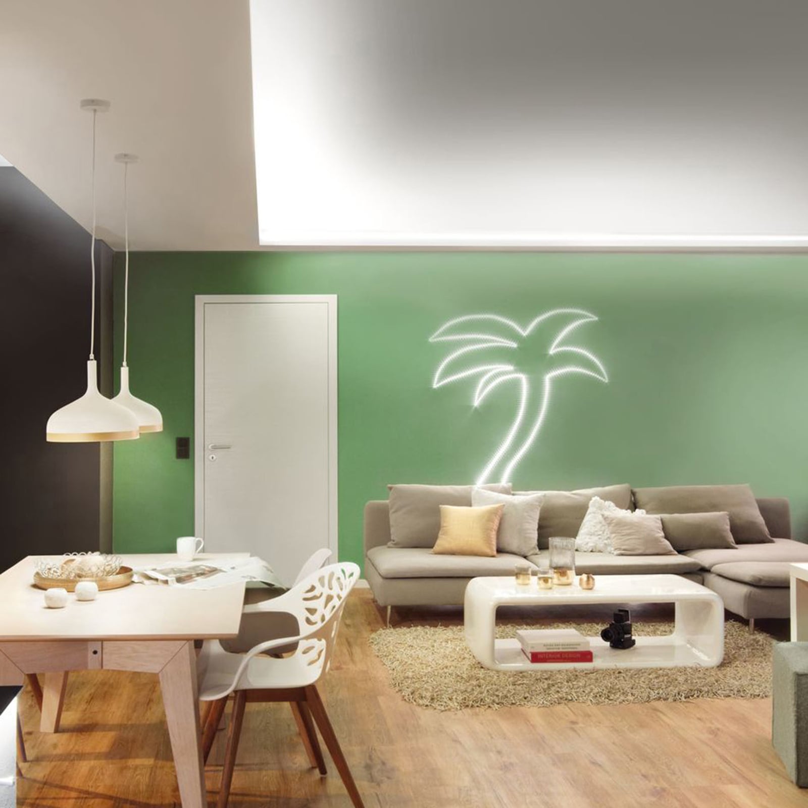 Nærbilde av LED-stripe MaxLED 500 dimbar 3m varmhvit IP44 Paulmann