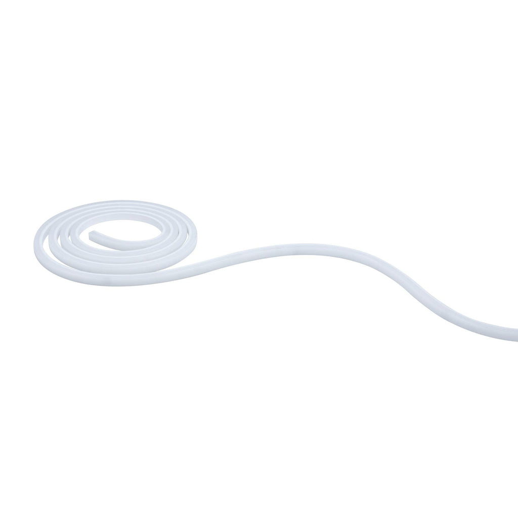 LED-stripe MaxLED Flow basissett varmhvit dimbar IP67 300 cm montert i buet linje
