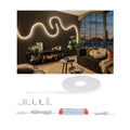 LED-stripe MaxLED Flow basissett 5m 52W varmhvit dimbar IP67 forfra