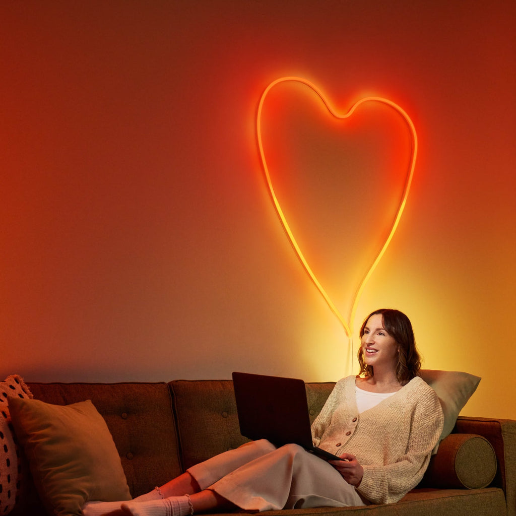 LED-stripe Neon Flex RGB dimbar 3m 24W WiFi - WiZ bakside