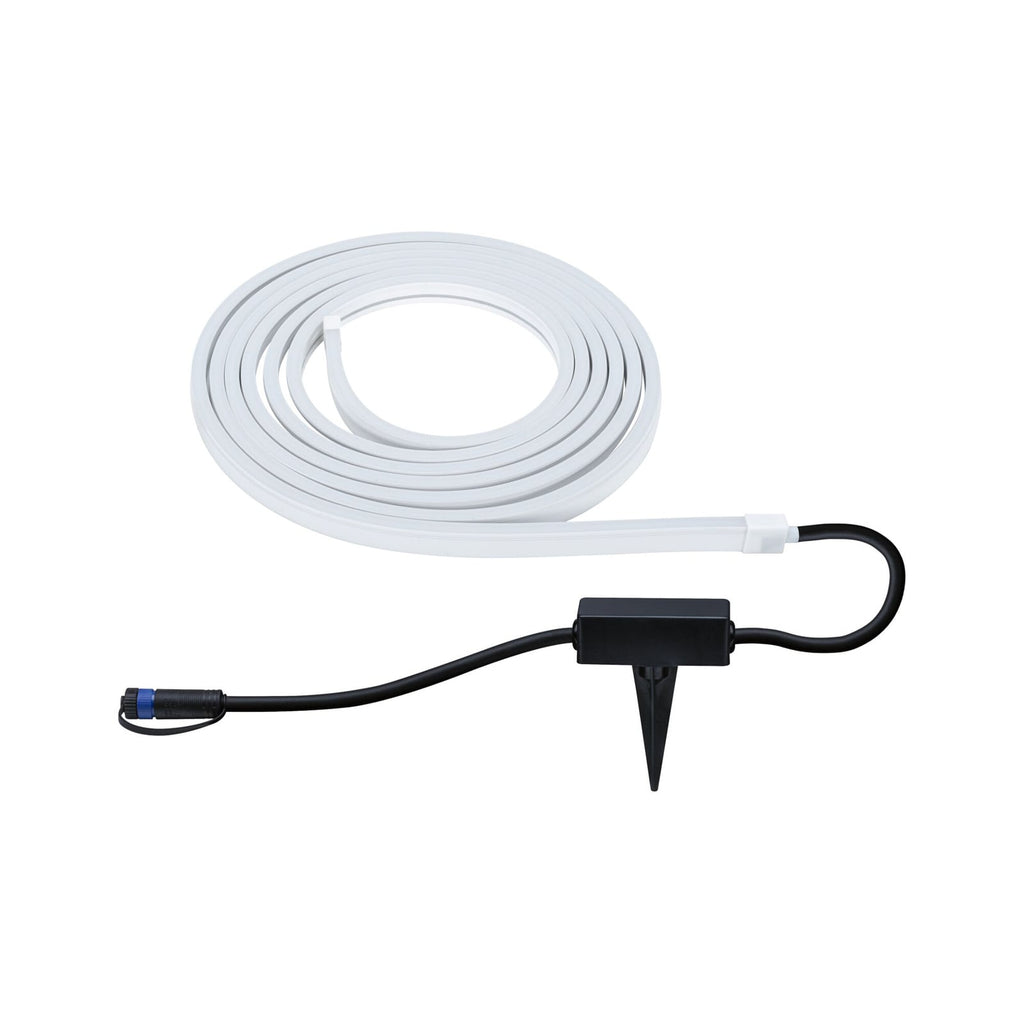 LED-stripe Neon utendørs RGBW 500 cm Zigbee Paulmann monteringsklips detalj