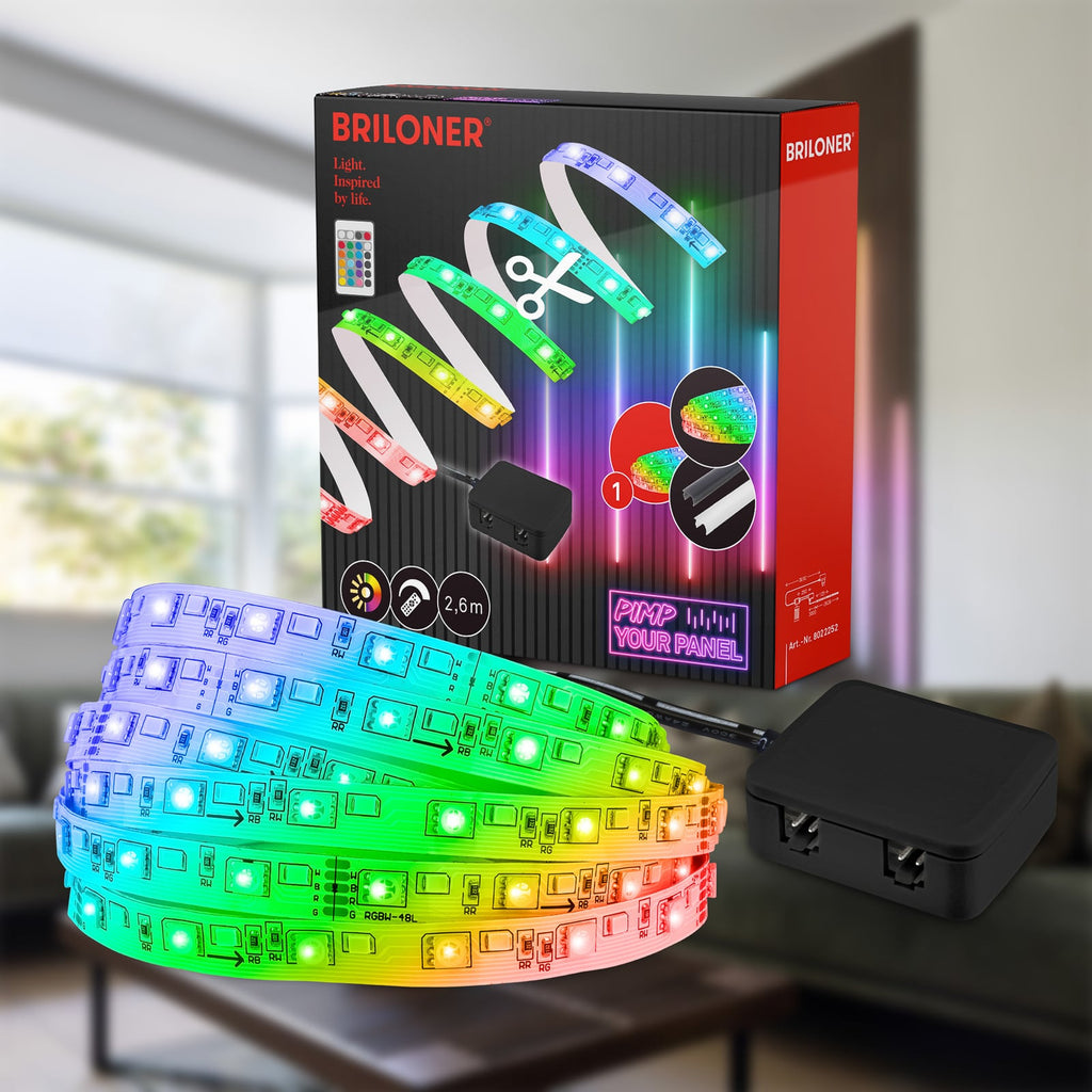 LED-stripe Pimp your panel startsett RGBW 2,6m dimbar - Briloner detalj