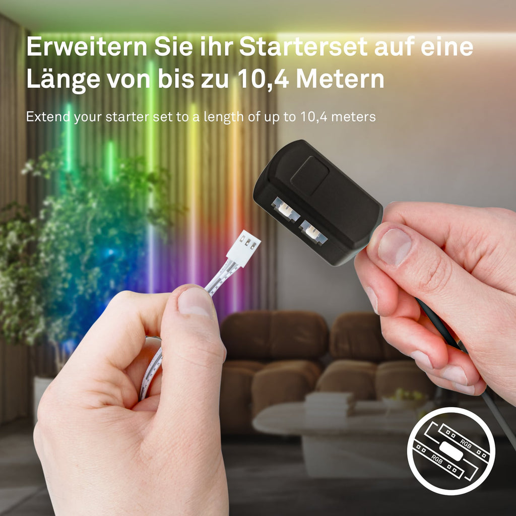 LED-stripe Pimp your panel startsett RGBW 2,6m dimbar - Briloner nærbilde