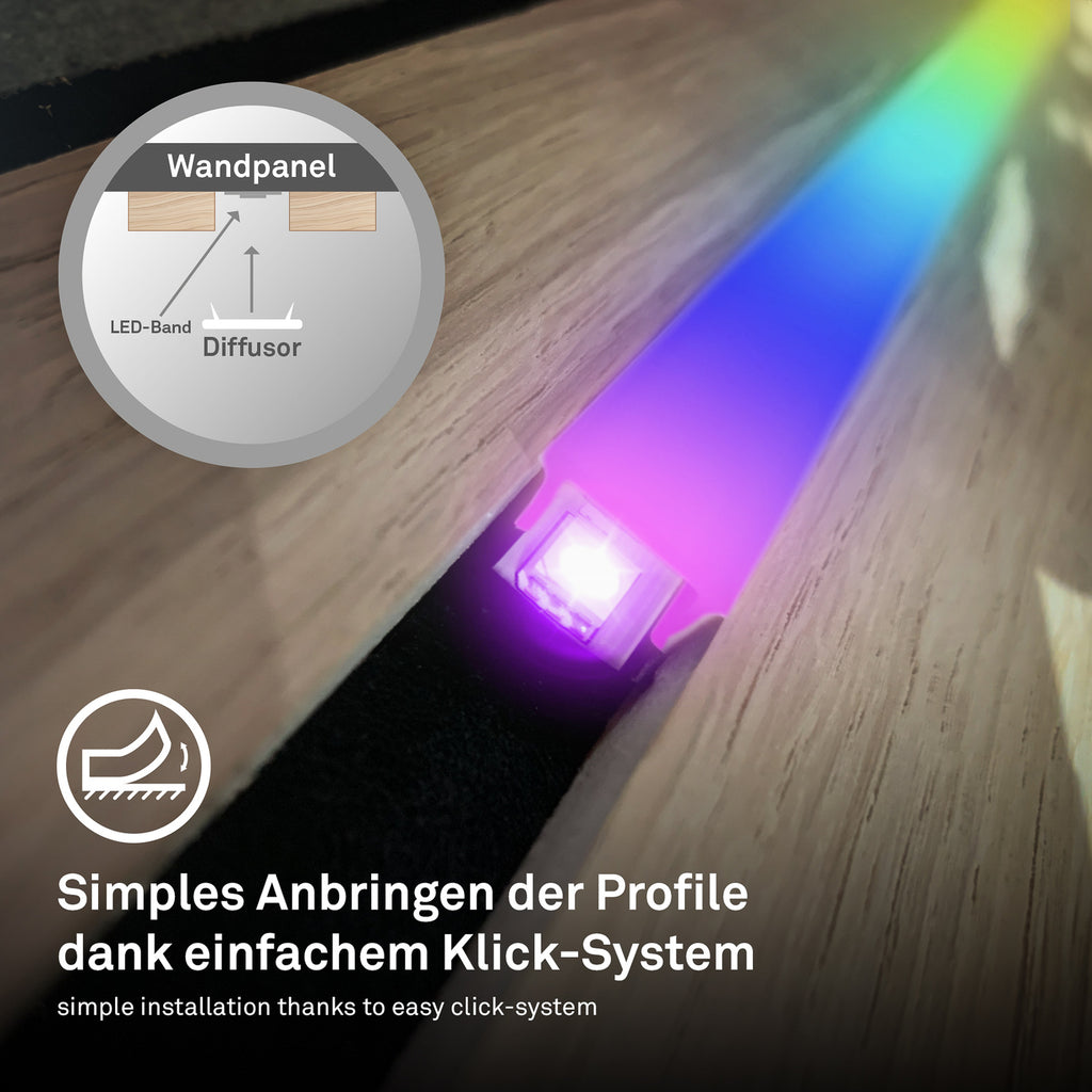 LED-stripe Pimp your panel startsett RGBW 2,6m dimbar - Briloner lysfargevalg