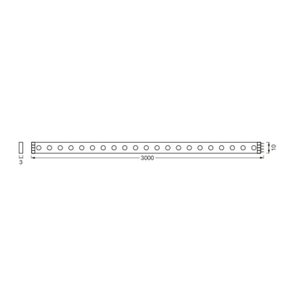 Detalj av LED-stripe RGB 3m med fjernkontroll og lydsensor IP20 - LEDVANCE