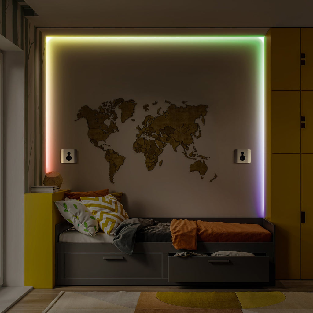 Bakside LED-stripe RGB dimbar 3m 15,5W med fjernkontroll WiFi LEDVANCE SMART+