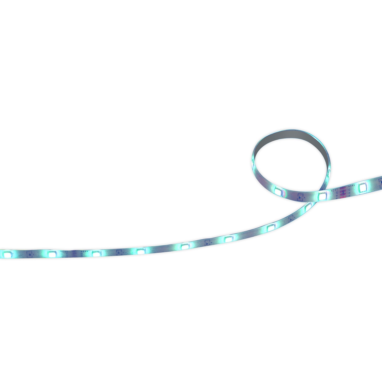 LED-stripe RGB dimbar Zigbee Bluetooth 5m 8W - tint forfra