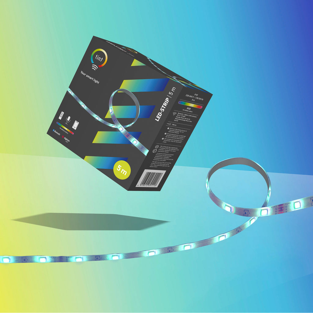 LED-stripe RGB dimbar Zigbee Bluetooth 5m 8W - tint detalj