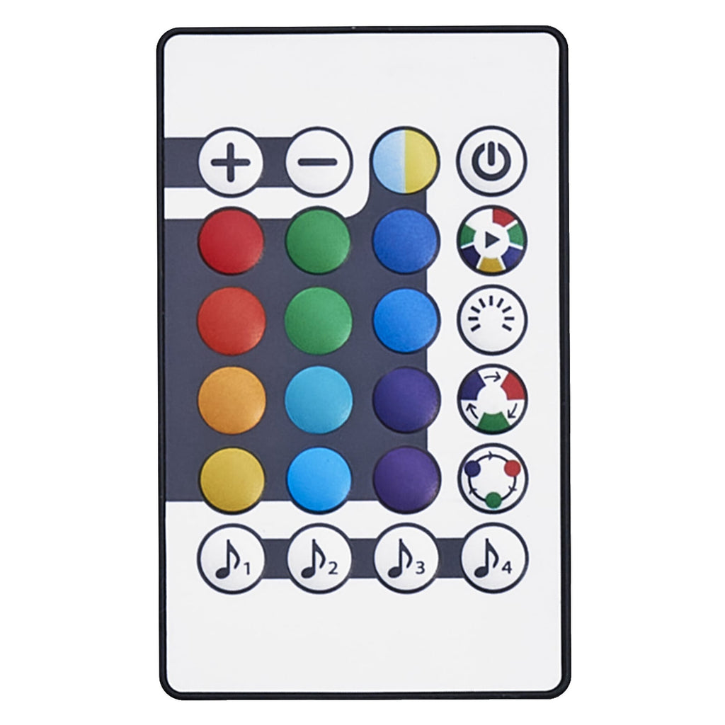 Detalj av LED-stripe RGB med lyd og fjernkontroll USB 2 m dimbar