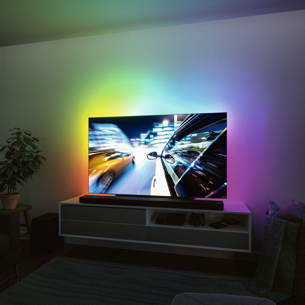 LED-stripe RGB TV-sett 65 tommer USB dimbar 4W - Paulmann bakside