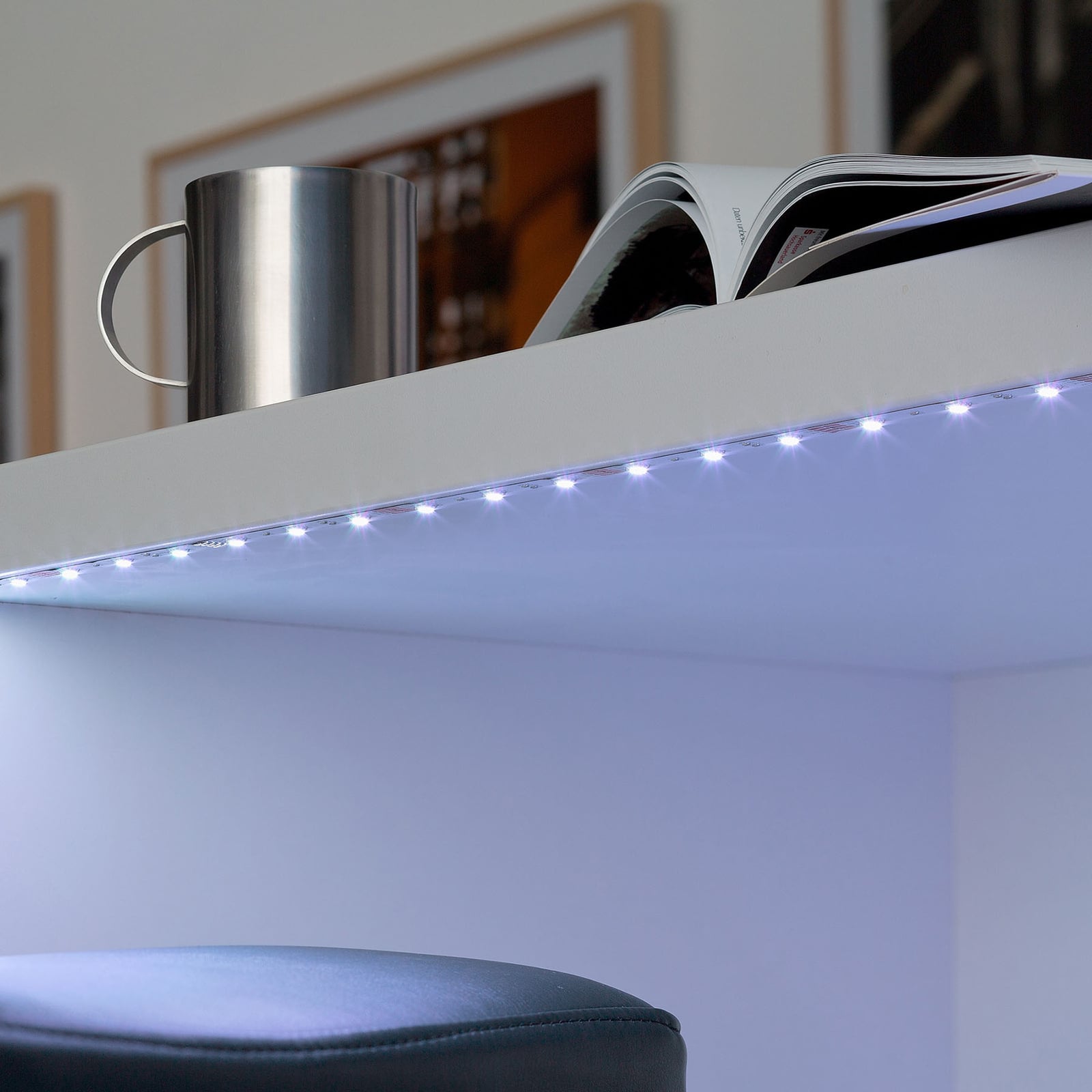 LED-stripe RGB WiFi 500 cm med fjernkontroll dimbar - Briloner forfra