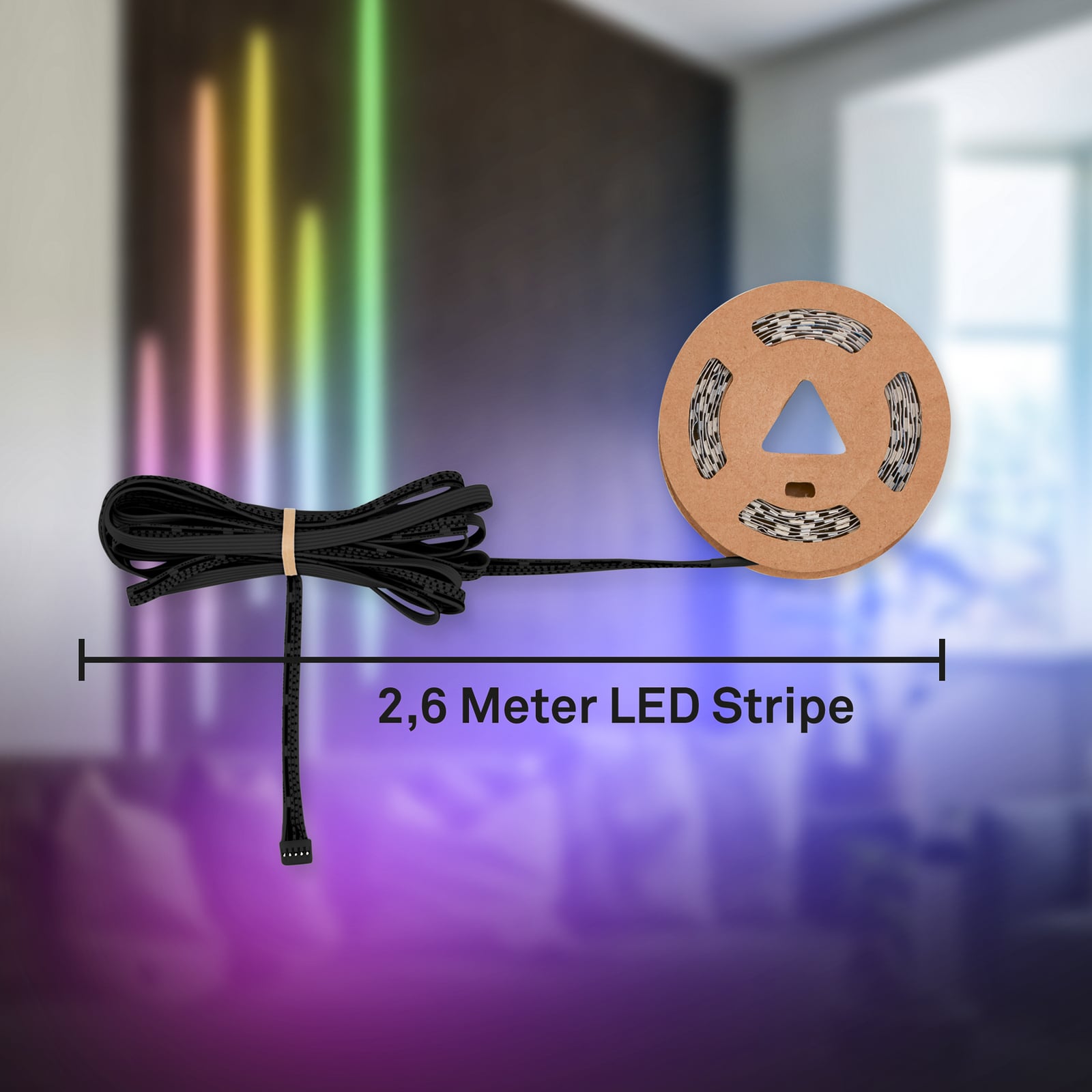 LED-stripe RGBW utvidelsessett 262 cm dimbar - Briloner detalj