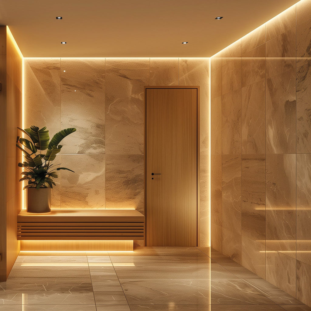 LED-stripe SAUNA varmhvit 2700K 200 cm IP54 dimbar detalj