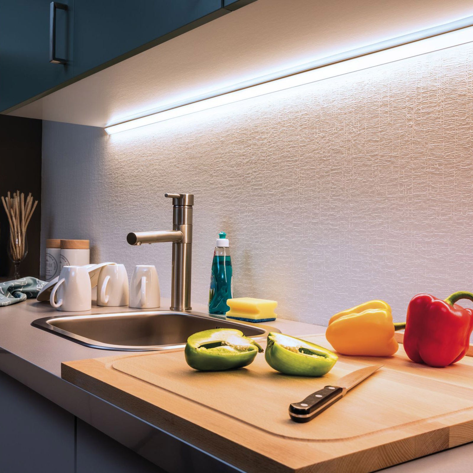 LED-stripe sett MaxLED 1000 IP44 dagslys 18W 1,5m detalj