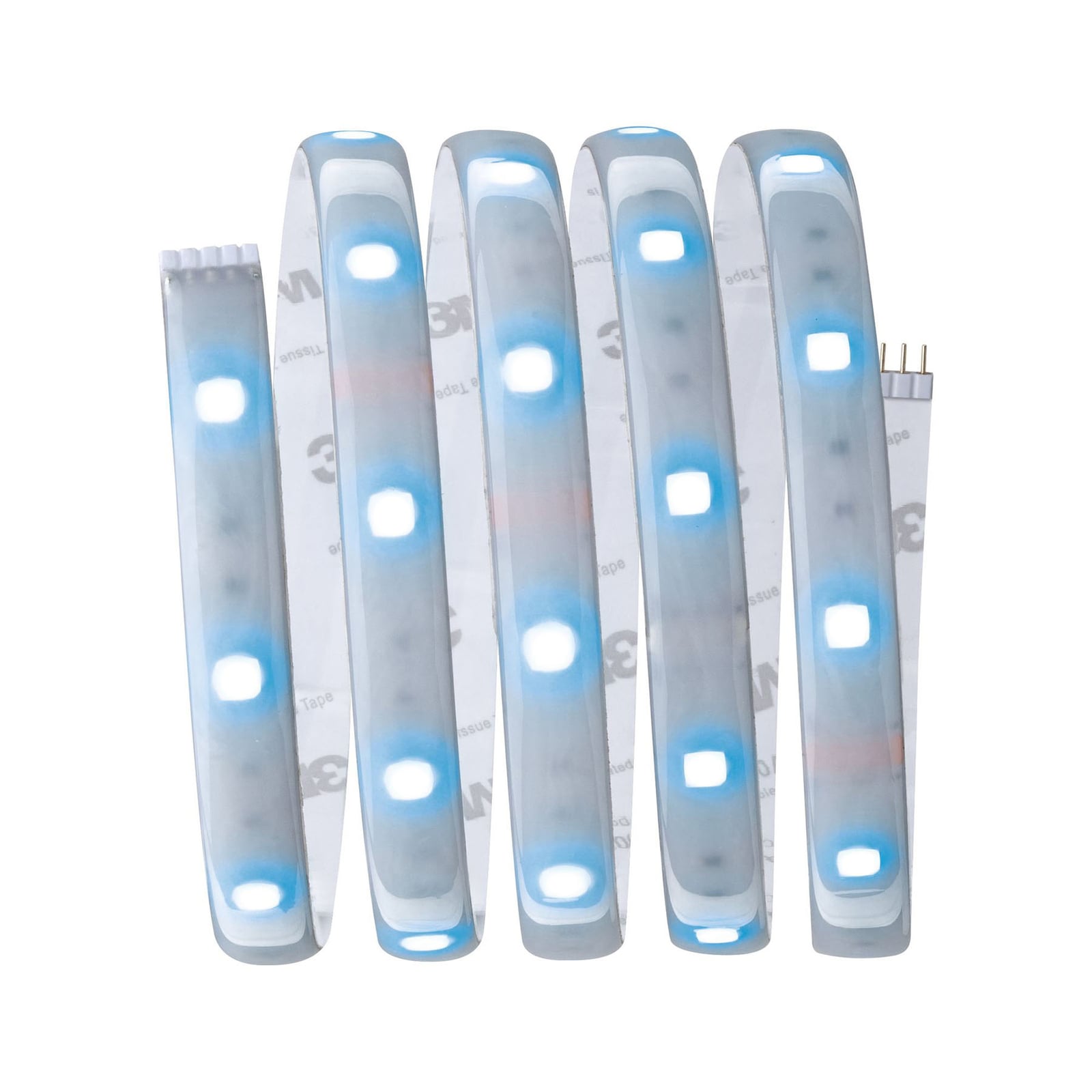 LED-stripe sett MaxLED 250 IP44 RGBW dimbar 1,5m montert i rom