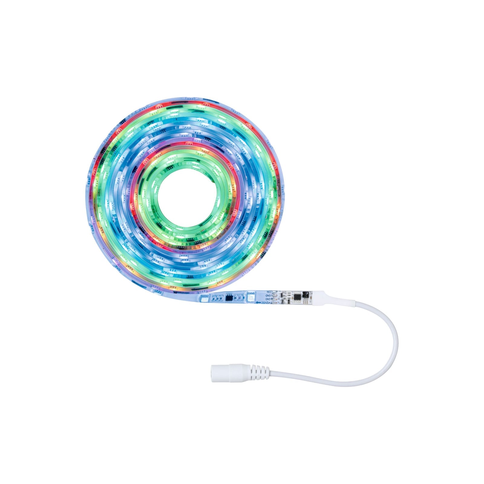LED-stripe sett RGB 5m med fjernkontroll 10W dimbar Paulmann forfra
