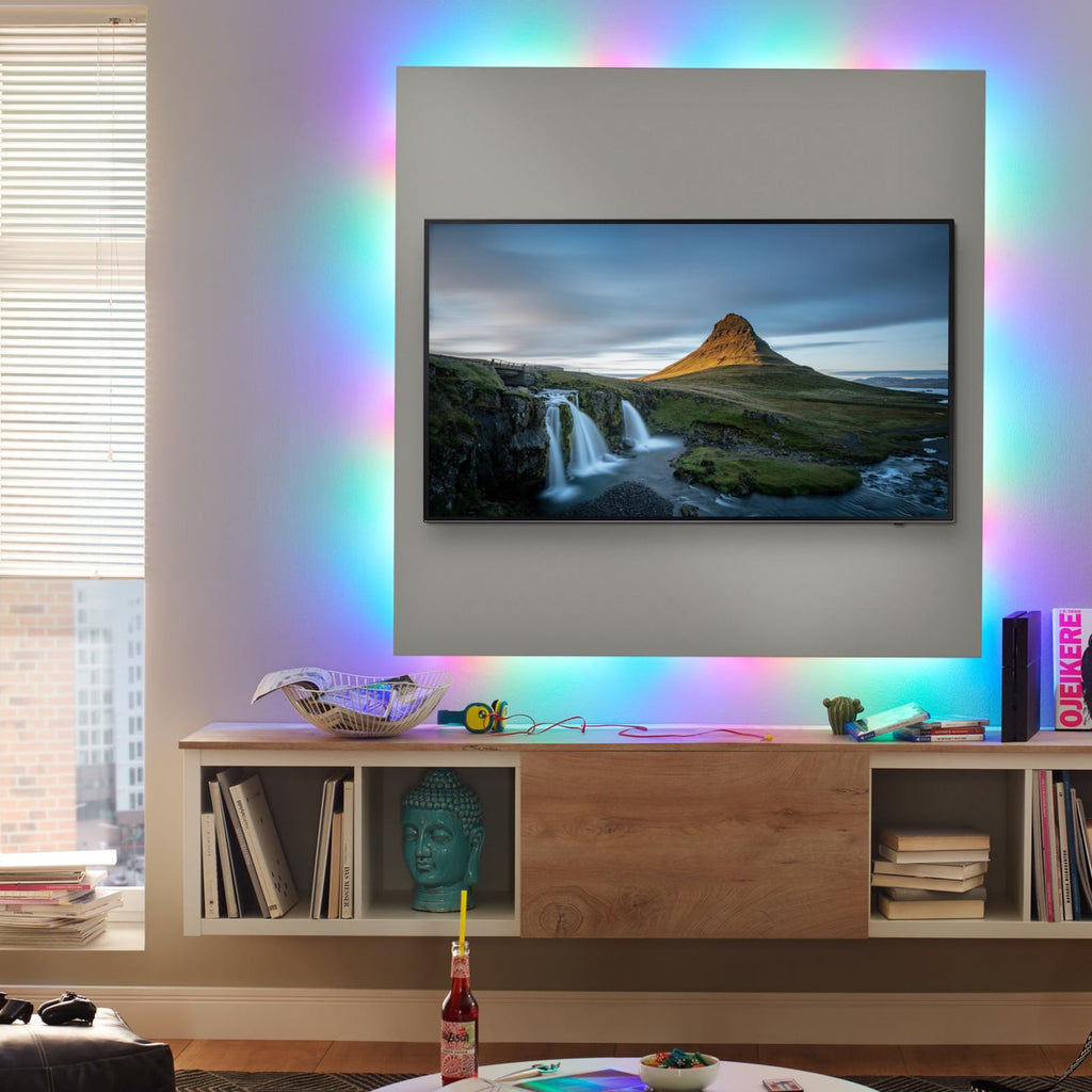 LED-stripe sett RGB 5m med fjernkontroll 10W dimbar Paulmann bakside