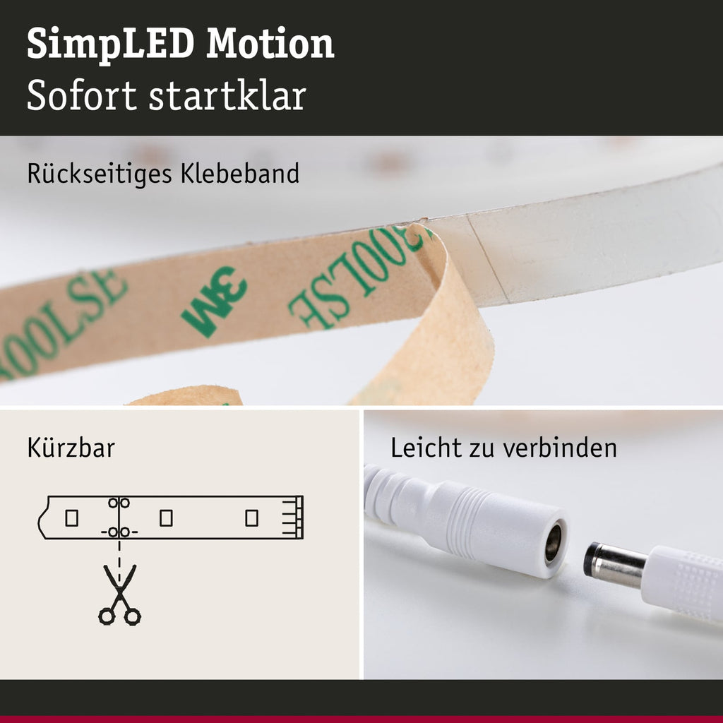 LED-stripe sett RGB 5m med fjernkontroll 10W dimbar Paulmann lysfarger