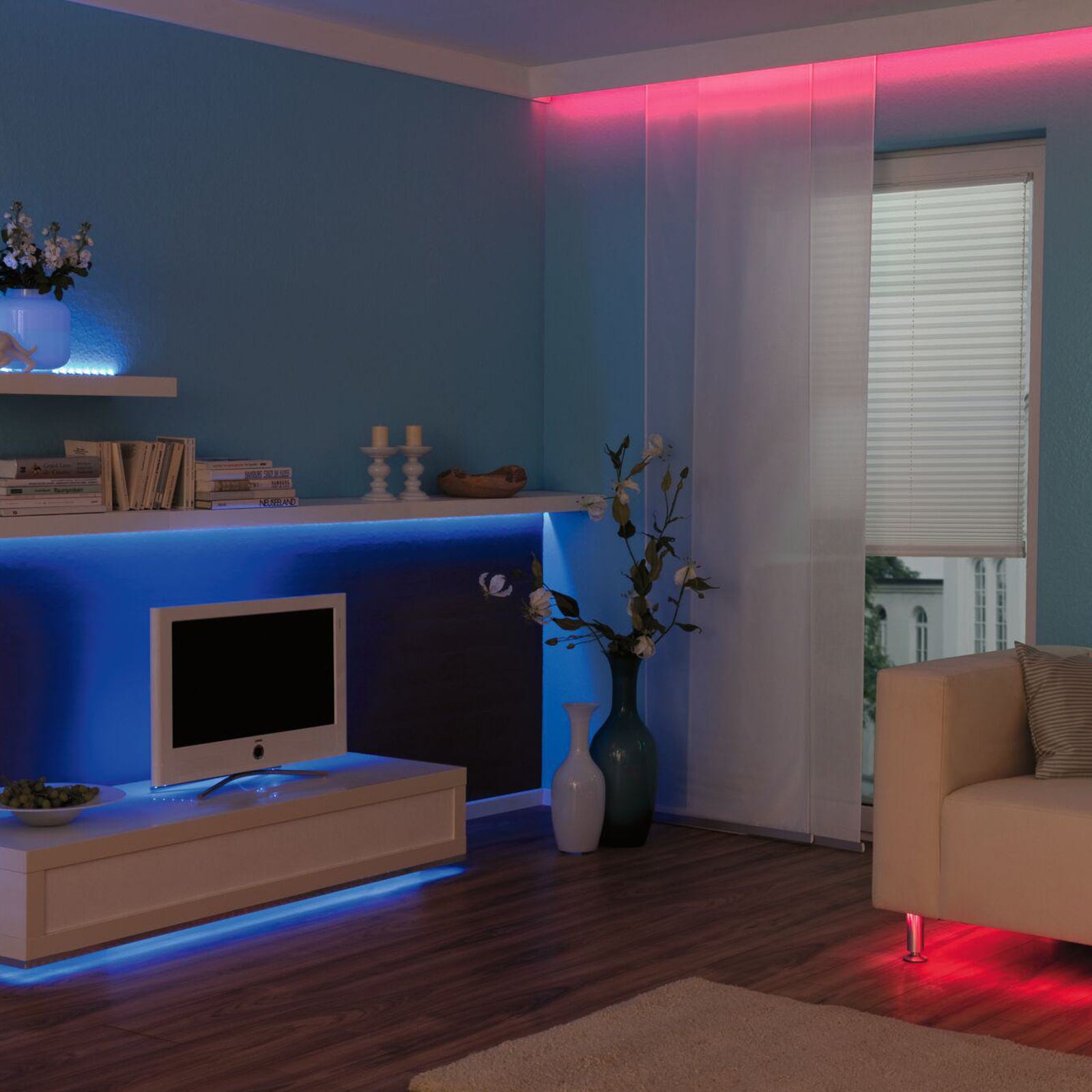 LED-stripe sett TIP RGB 10 m dimbar med fjernkontroll - Paulmann bakside