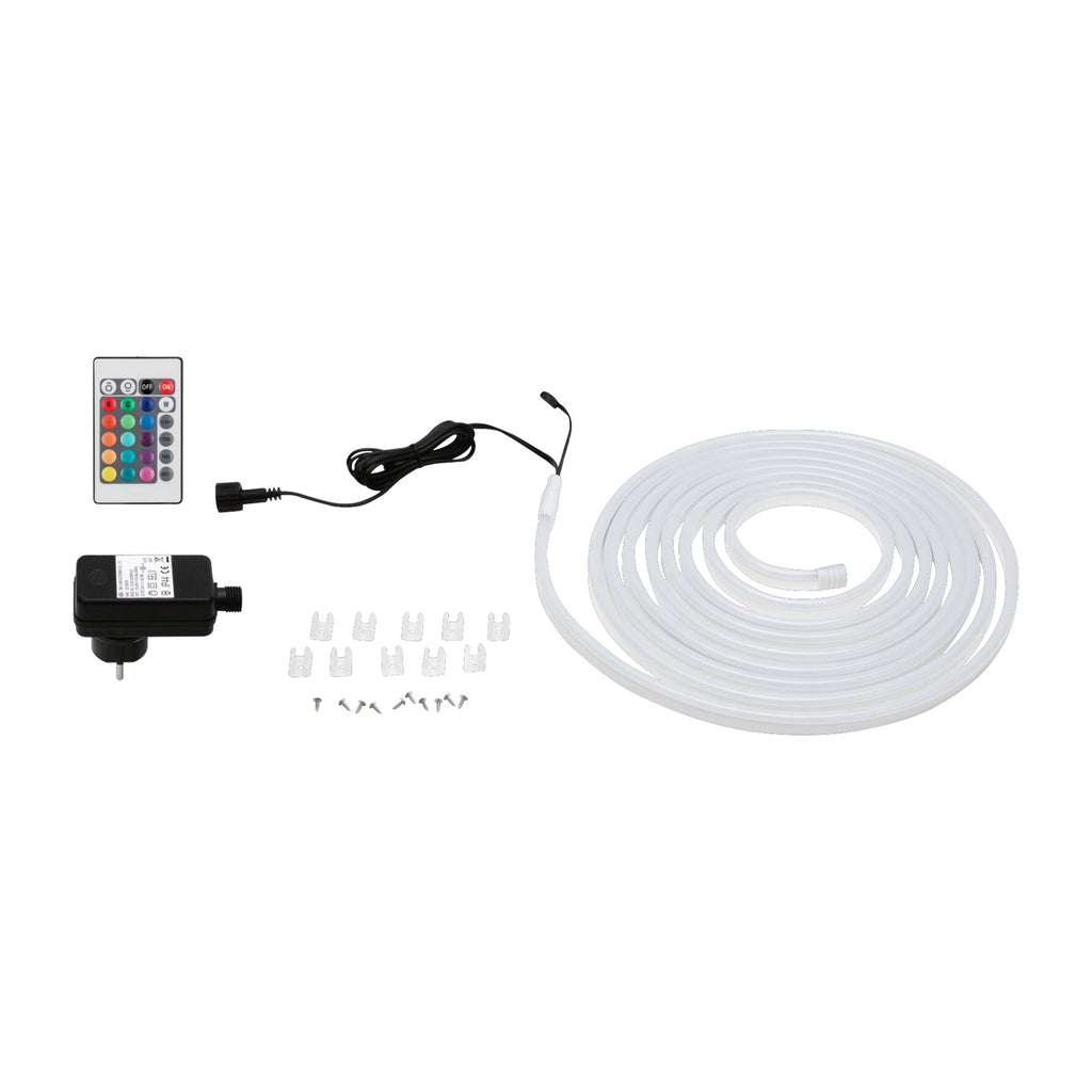 LED-stripe SimpLED Outdoor RGB homogen 5m dimbar IP44 Paulmann trafo og plugg
