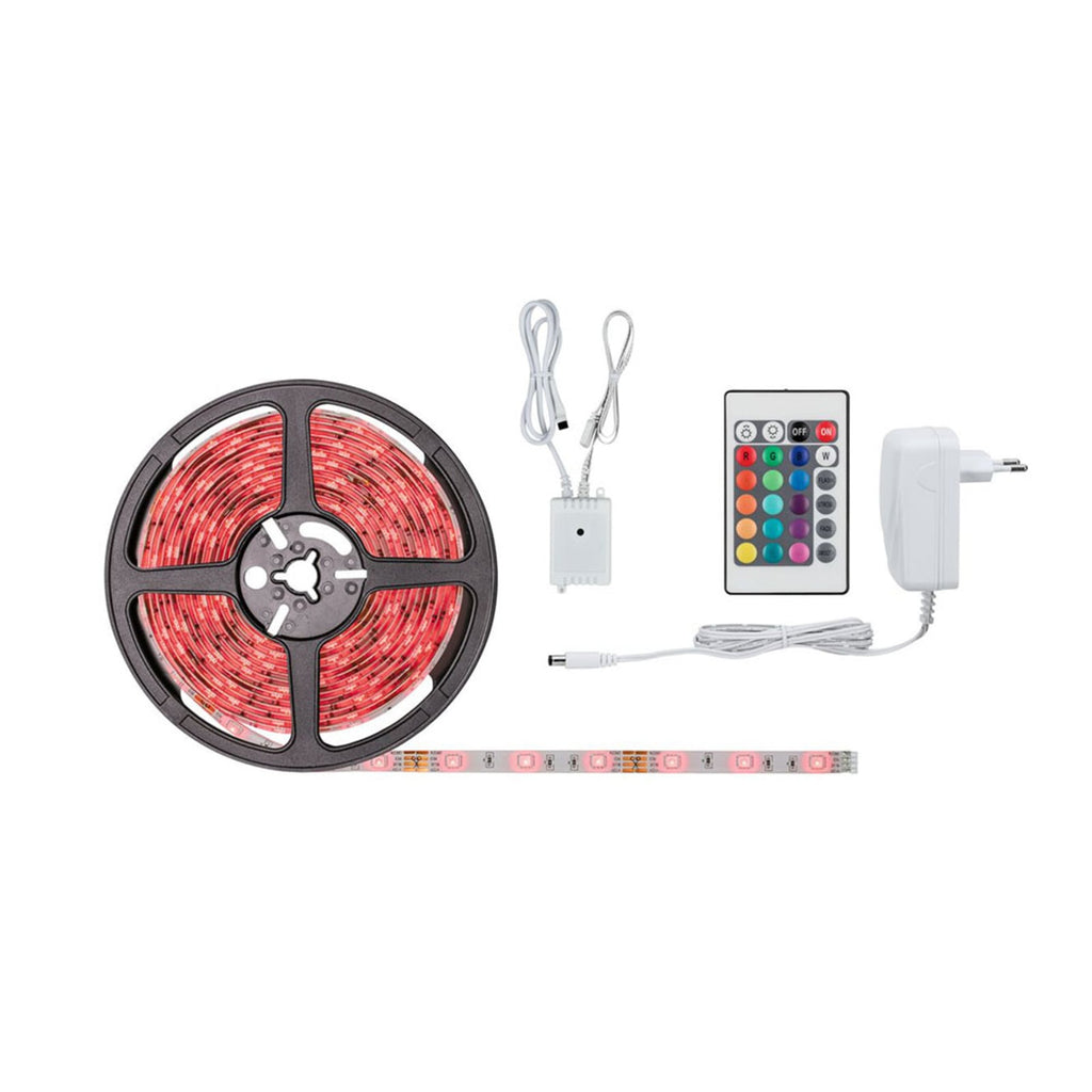 LED-stripe SimpLED RGB dimbar med fjernkontroll 5 m IP44 monteringsdetalj
