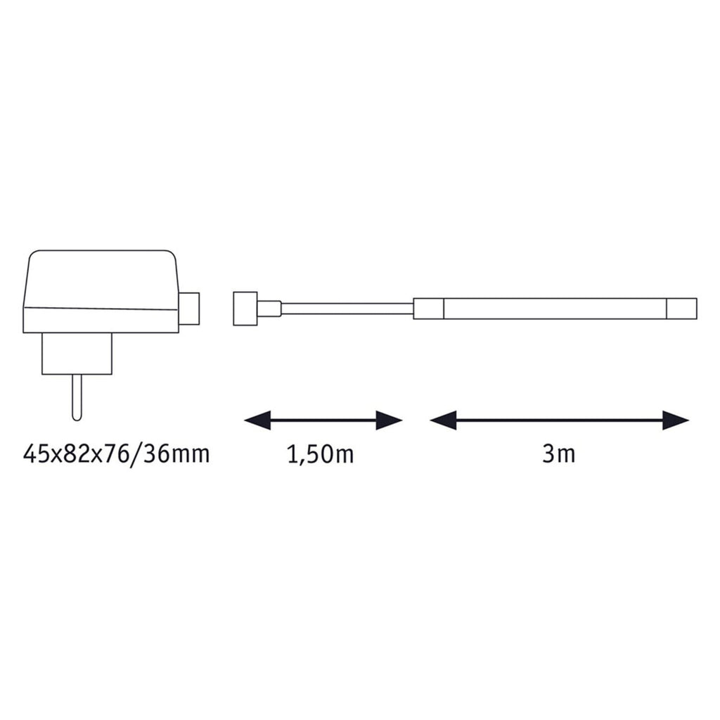 LED-stripe SimpLED utendørs varmhvit 3m 12W IP65 installasjonseksempel