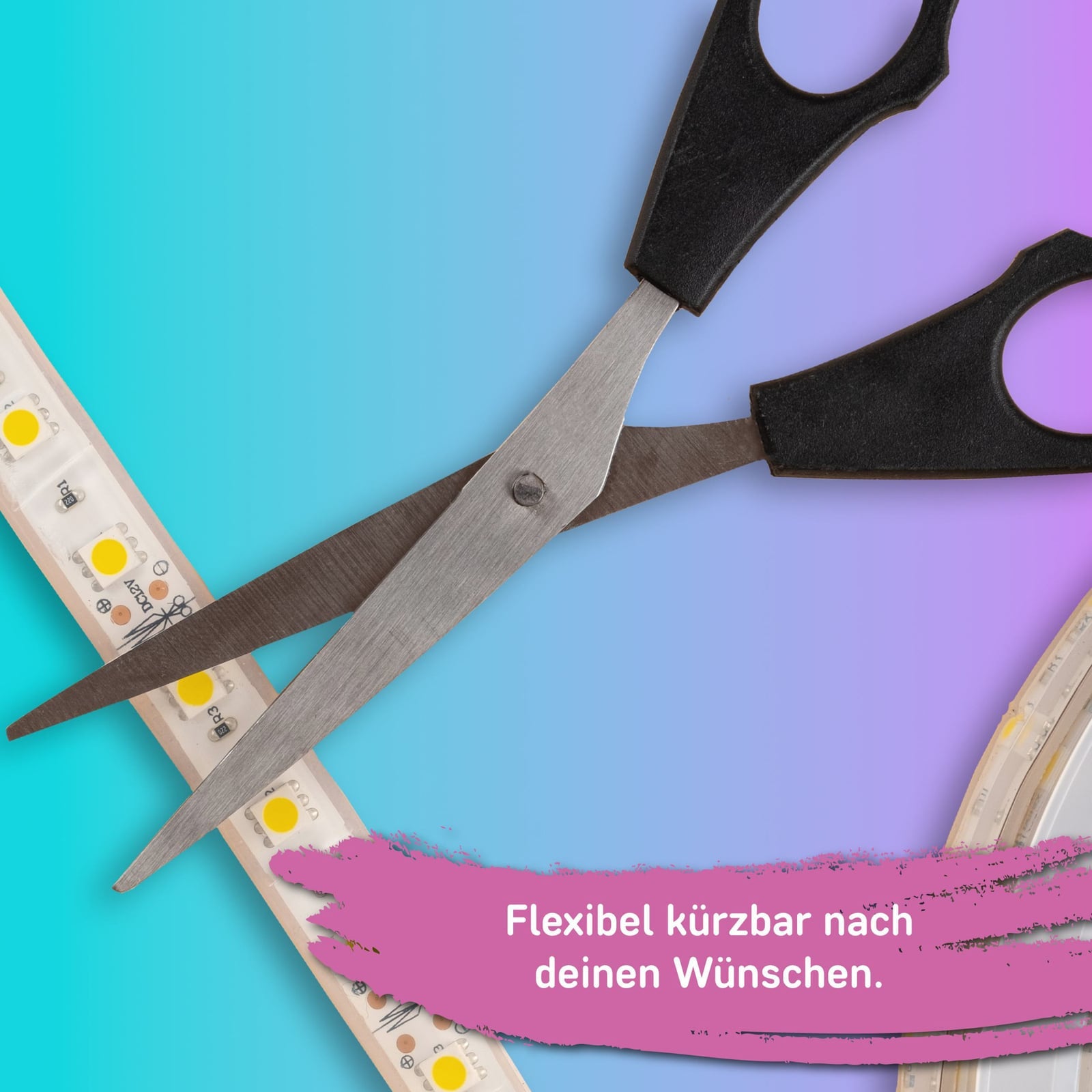 LED-stripe smart RGB 2 m USB musikksensor 4,2W - Müller-Licht bakside
