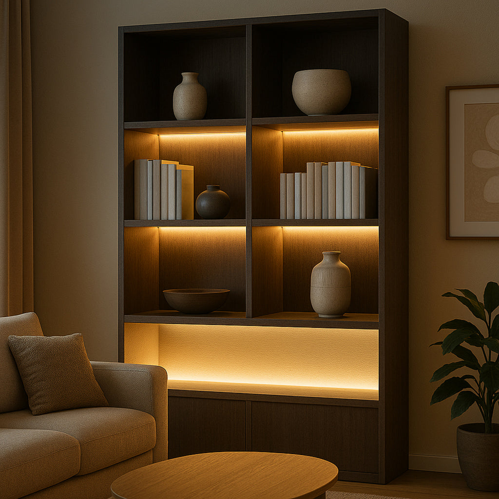 LED-stripe smart RGB CCT dimbar 30 m med fjernkontroll - Calex bakside