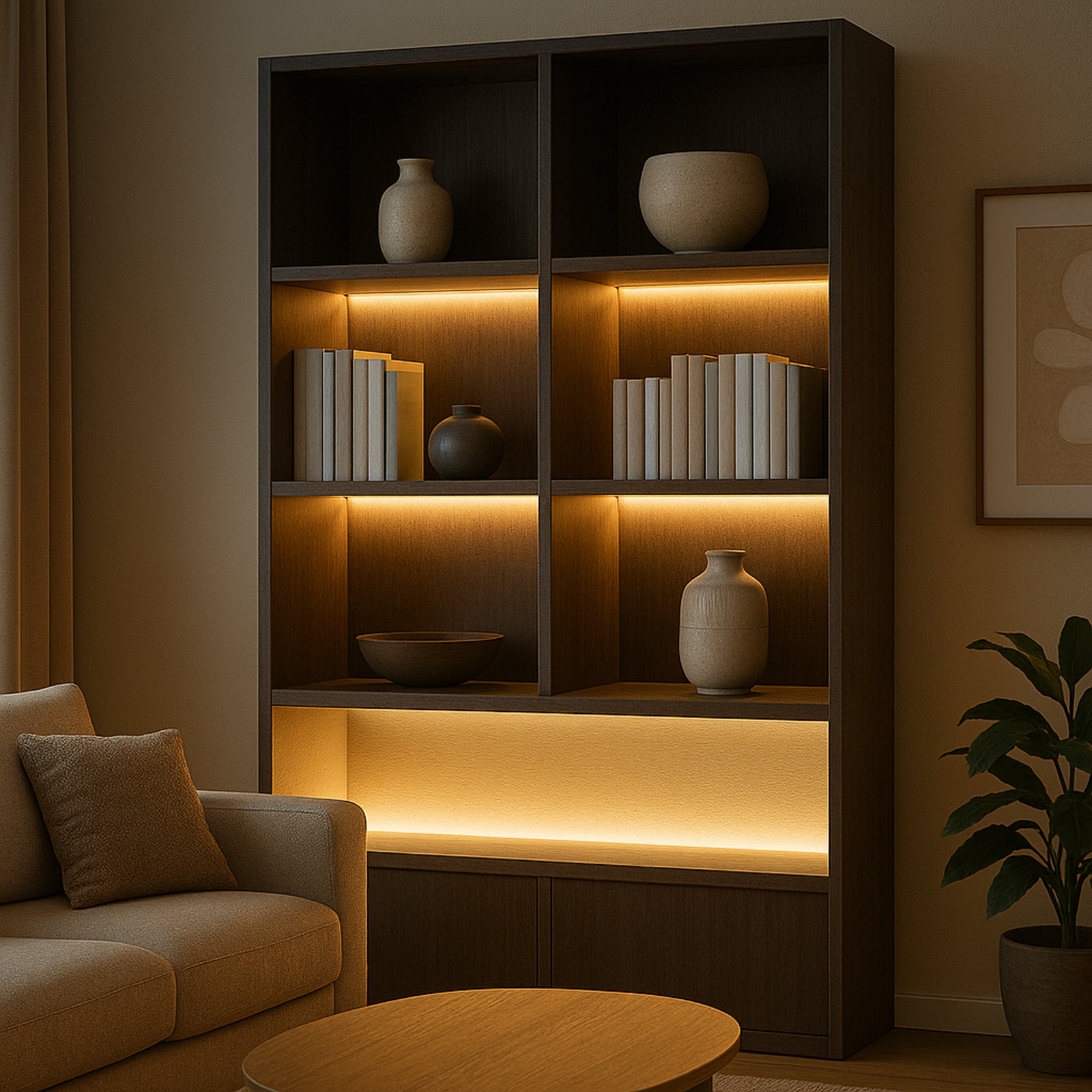 LED-stripe smart RGB CCT dimbar 30 m med fjernkontroll - Calex bakside