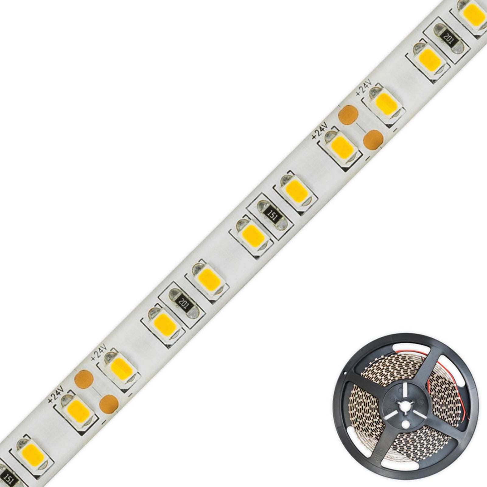 LED-stripe STR5424 IP54 5 m 72W 3000K dimbar bakside