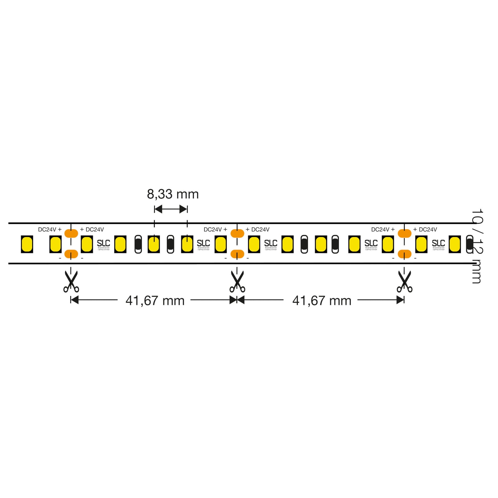 LED-stripe Ultra Long 30m dimbar IP67 240W 4000K - The Light Group montert