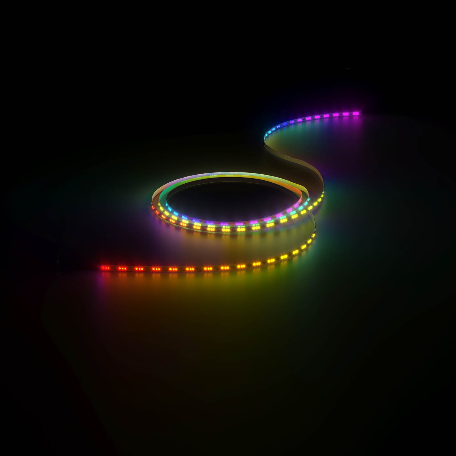 Detaljbilde av LED-stripe Vibey 5 m RGB CCT dimbar med fjernkontroll