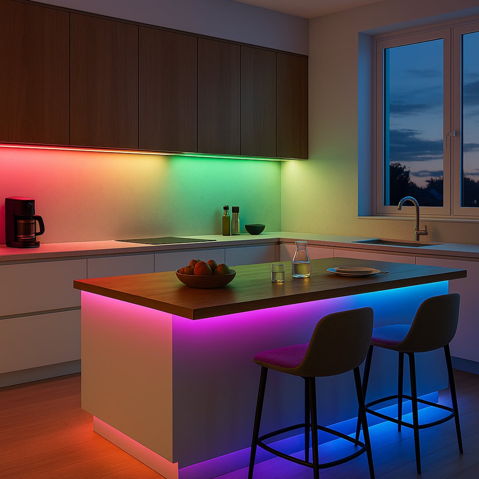 LED-stripe Vista RGB CCT 30 m dimbar med fjernkontroll - Calex bakside