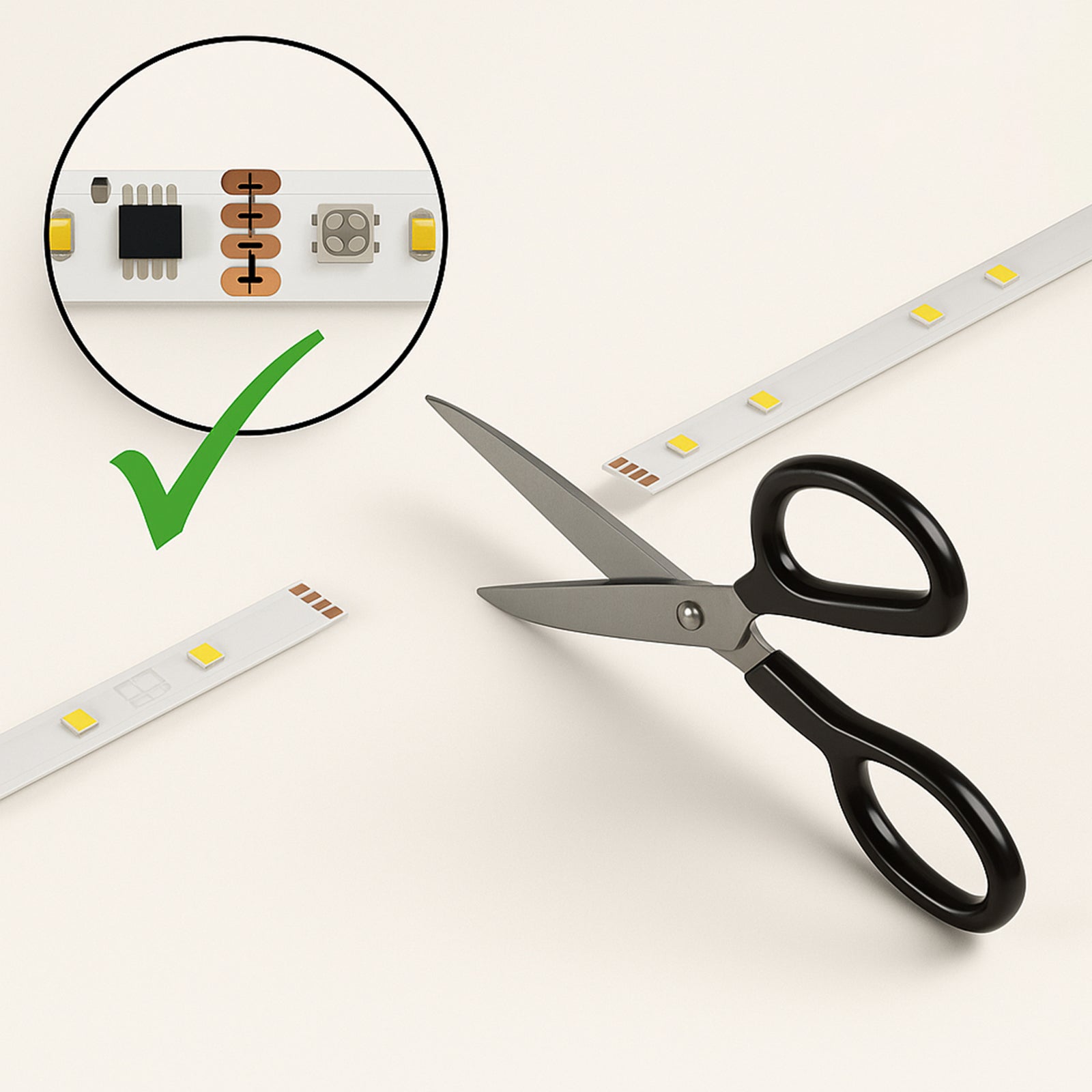 LED-stripe Vista RGB CCT 30 m dimbar med fjernkontroll - Calex fjernkontroll