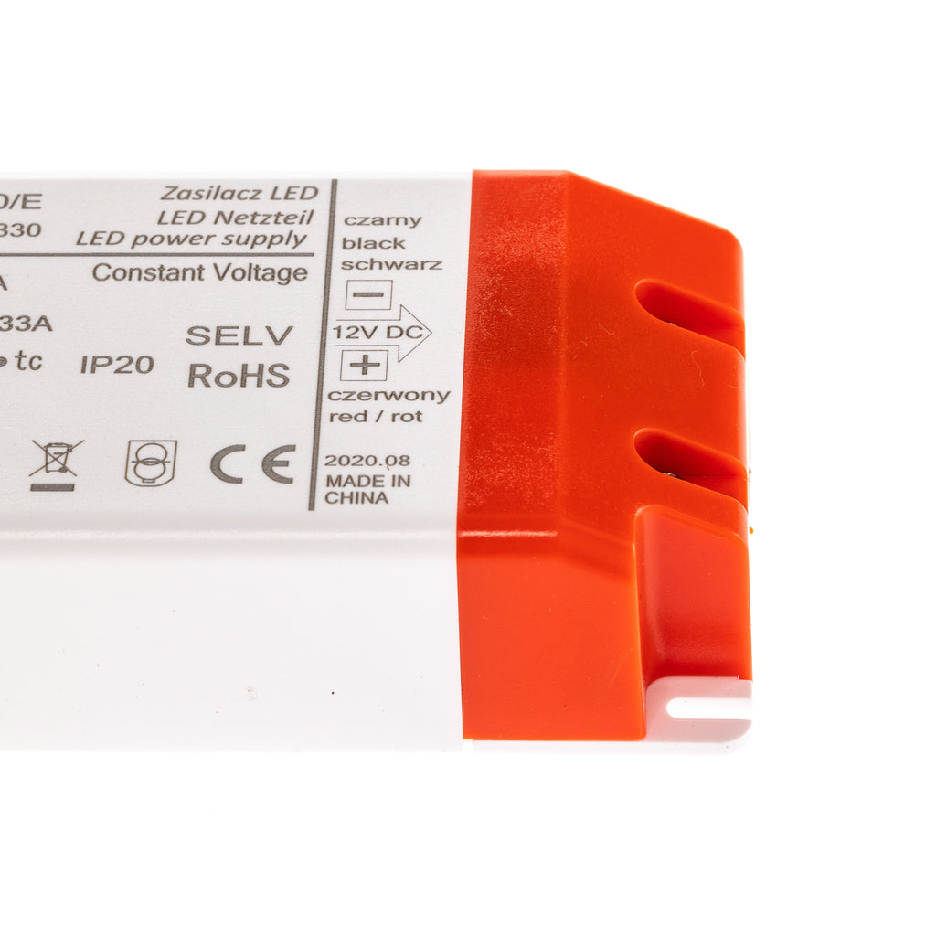 Montert LED-strømforsyning 12V/DC 20W hvit/oransje Euluna
