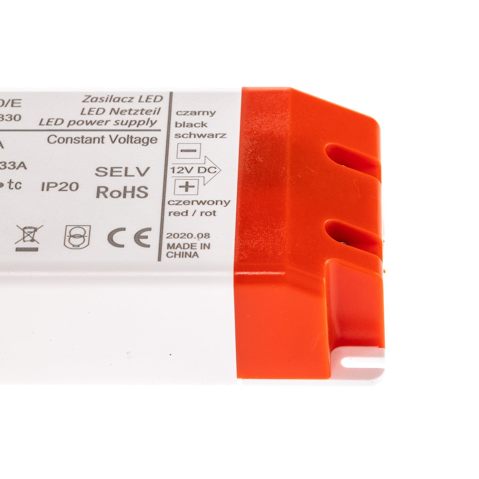 Montert LED-strømforsyning 12V/DC 20W hvit/oransje Euluna