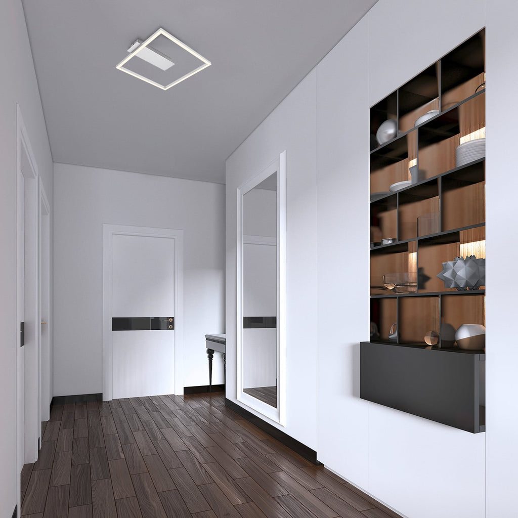 LED taklampe 3771 rammeform aluminium bakside