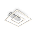 LED taklampe 3772 med 2 rammer aluminium forfra