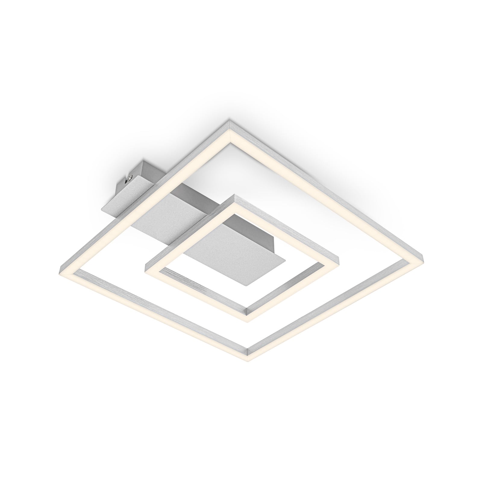 LED taklampe 3772 med 2 rammer aluminium forfra