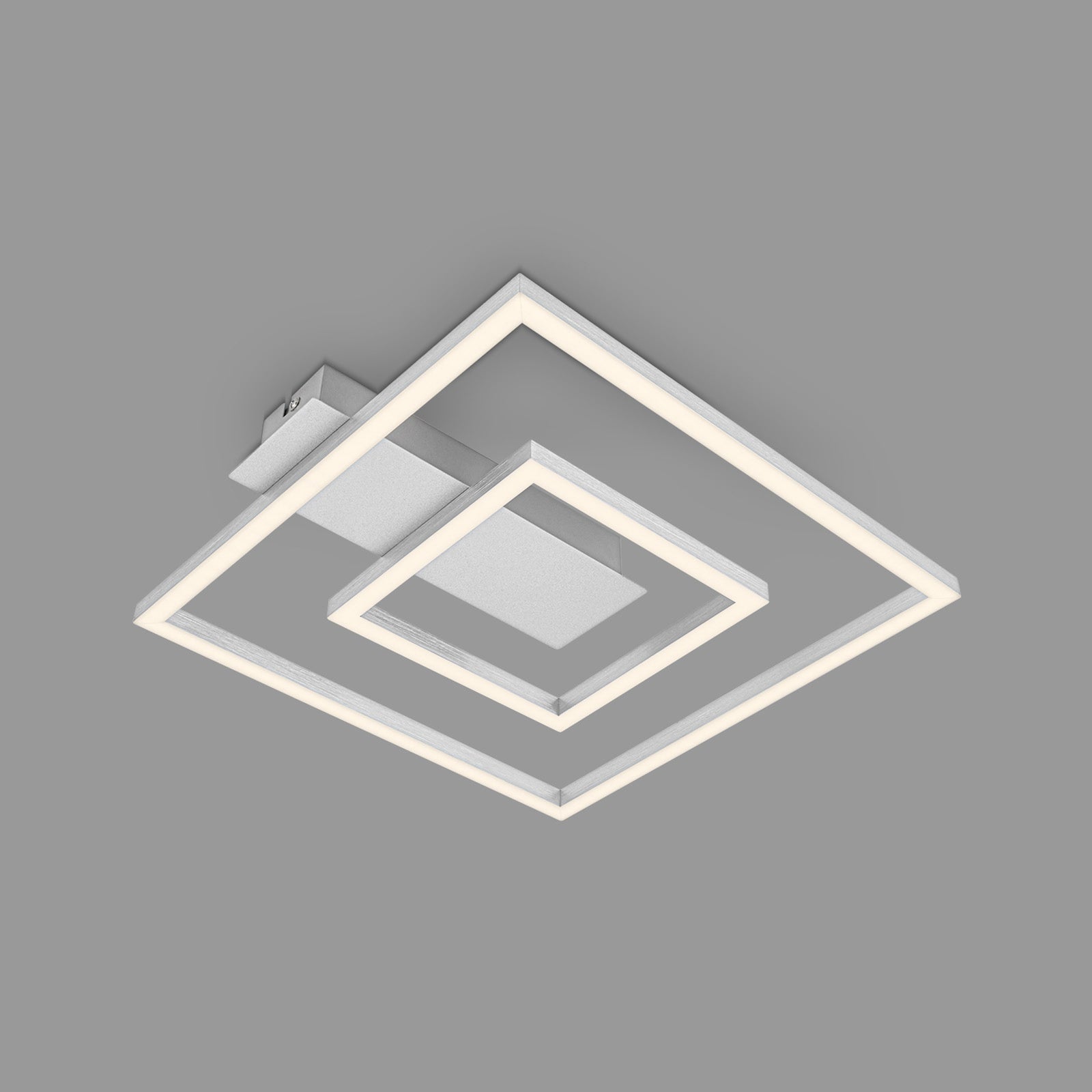 Montert LED taklampe 3772 med 2 rammer aluminium i rom