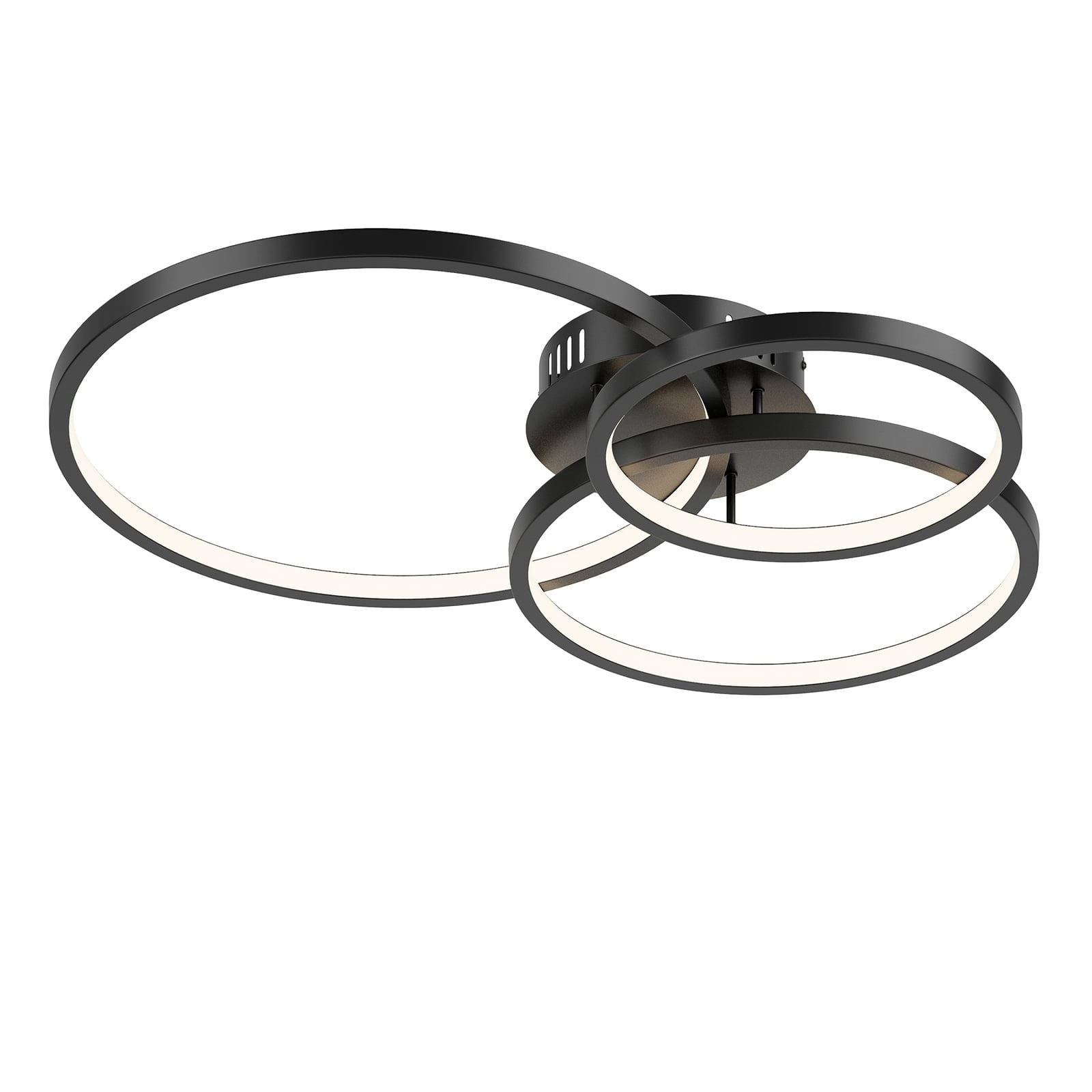 Detalj av LED taklampe Aaron smart antrasitt RGB CCT dimbar 36W