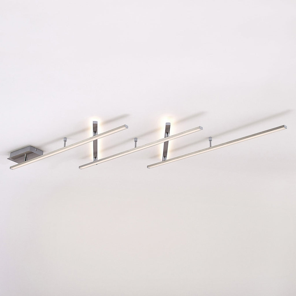 LED taklampe Acia dimbar nikkel 250 cm 25W justerbar lengde
