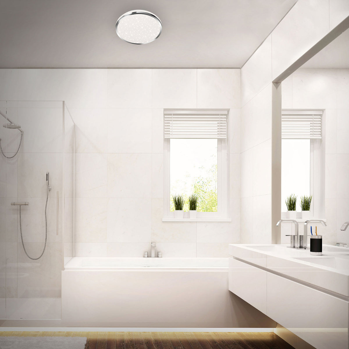LED taklampe Acorus stjerndekor detalj av stjernehimmel