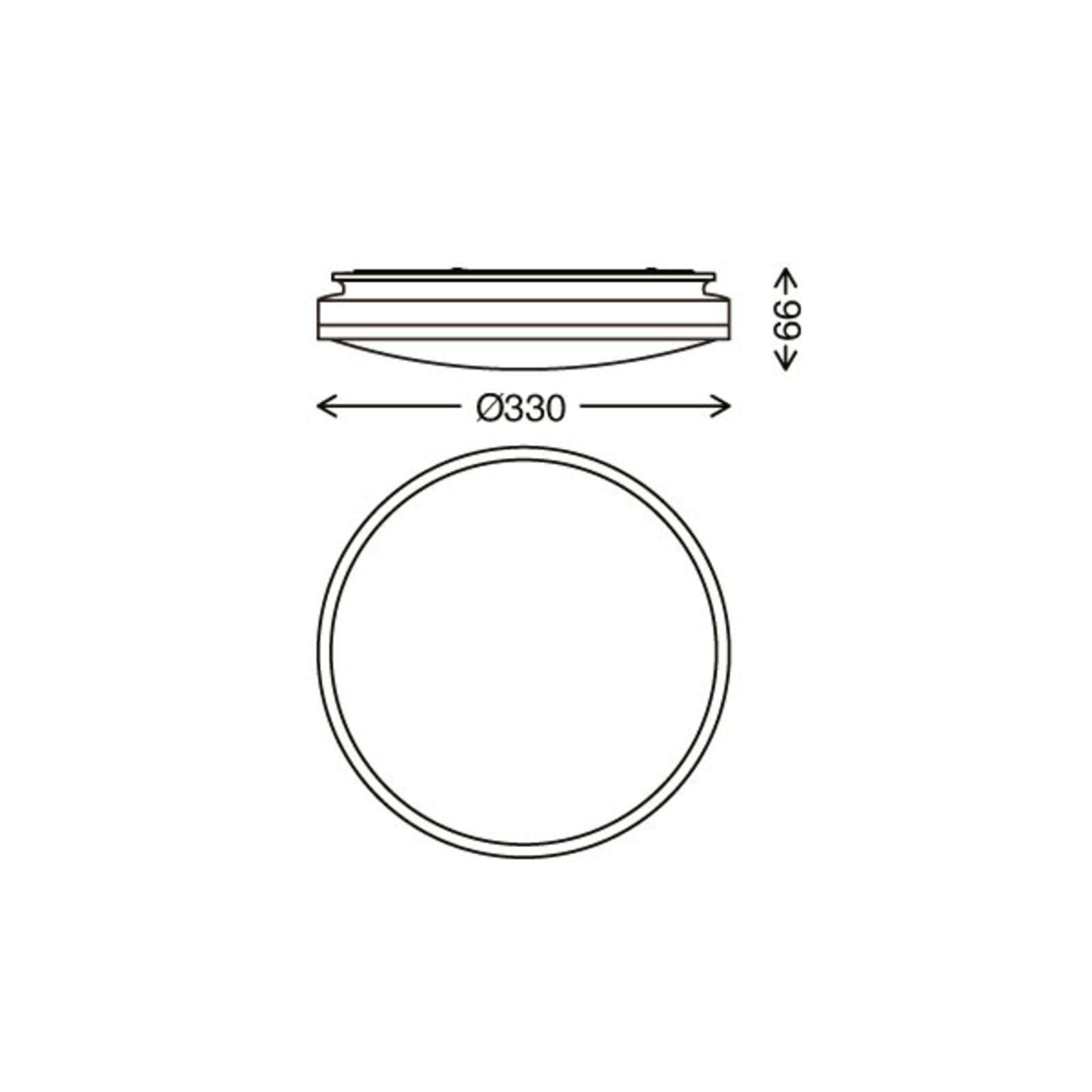 LED taklampe Acorus stjerndekor lysdetalj