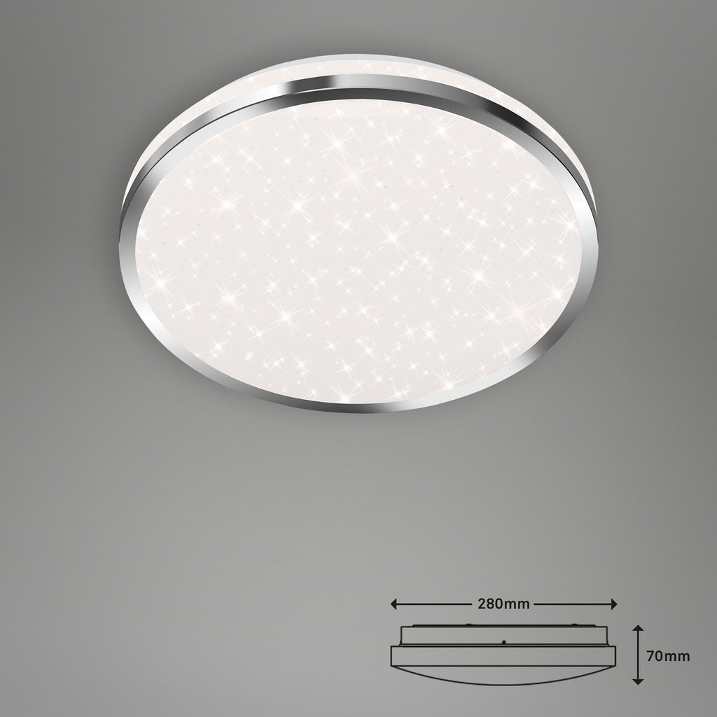LED taklampe Acorus nærbilde metallramme