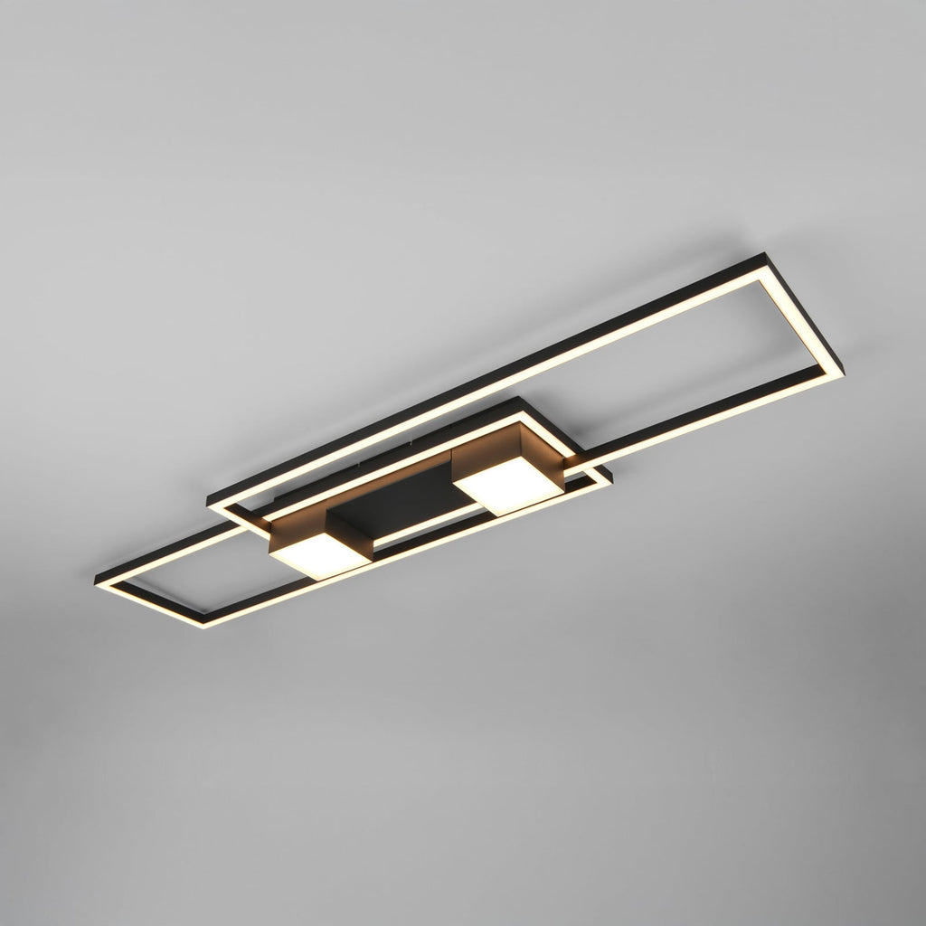LED taklampe Albany dimbar CCT svart aluminium bakside