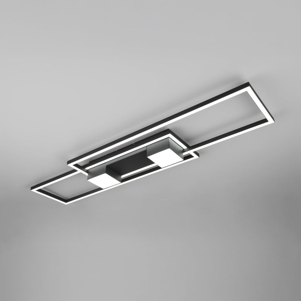 LED taklampe Albany dimbar CCT svart aluminium detalj